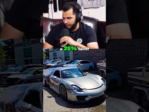 Thumbnail for Tavarish dodged 25% tariff on his Porshe 918 Spyder 😱 #porsche #shorts #supercars #viralshort by Porsche 918 Spyder