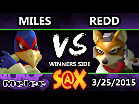 S@X - VGBC | Redd (Fox) Vs. Miles (Falco) SSBM Tournament - Smash Melee
