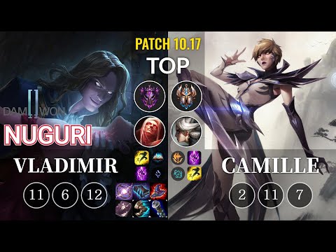 DWG Nuguri Vladimir vs Camille Top - KR Patch 10.17