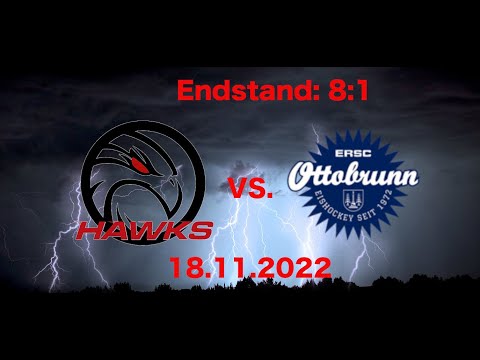 ESC Hassfurt HAWKS vs. ERSC Ottobrunn  - Hauptrunde 2022/2023 - Endstand 8:1 18.11.22