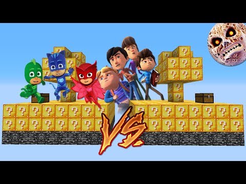 PIJAMASKELILER VS RAFADAN TAYFA ADA ŞANS BLOKLARI - Minecraft