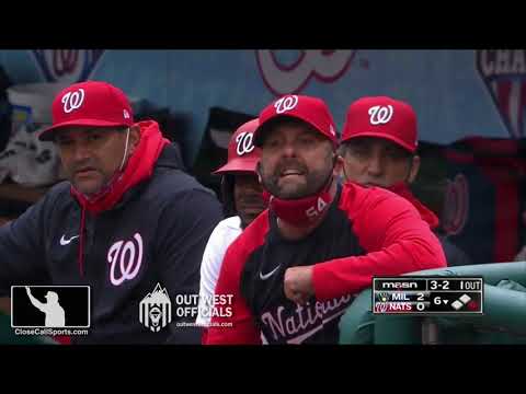 Ejection 057 - Umpire Sam Holbrook Ejects Kevin Long After Strike Calls During Juan Soto's AB in DC
