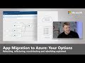 Migration d'applications vers Azure : description des options qui s'offrent à vous
