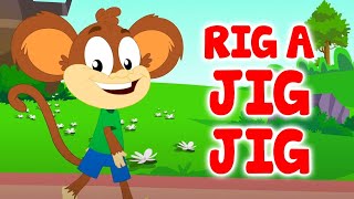 Rig A Jig Jig + More Nursery Rhymes &amp; Cartoon Videos for Kids