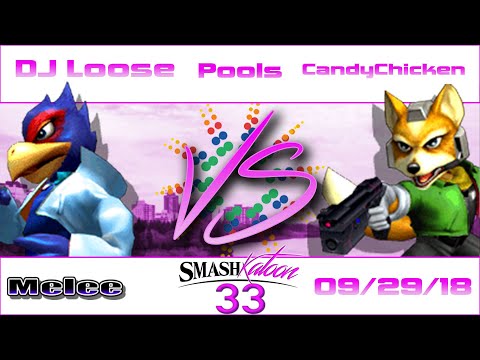 DJ Loose (Falco) vs. CandyChicken (Fox/Marth) - Pools - Smashkatoon 33