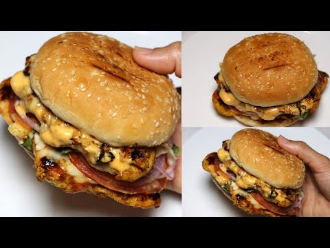 Tikka Mayonnaise Chicken Burger