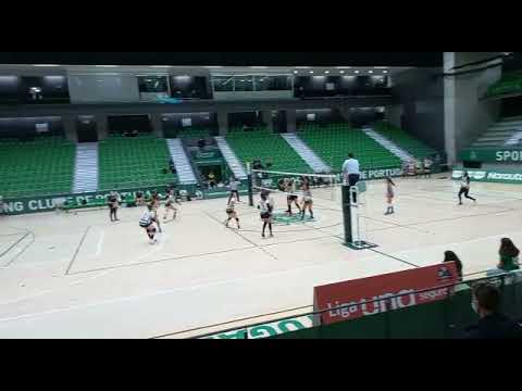 Ponto final do 1º set - Sporting CP vs Boavista FC