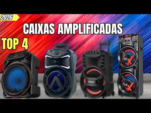 4 Melhores Caixas de Som Amplificadas para COMPRAR em 2026 | MELHORES CAIXAS AMPLIFICADAS