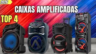 4 Melhores Caixas de Som Amplificadas para COMPRAR em 2026 | MELHORES CAIXAS AMPLIFICADAS