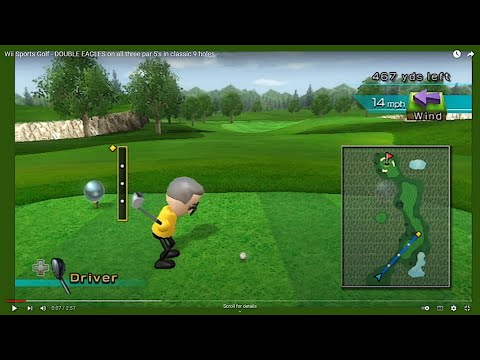 Wii Sports Golf - DOUBLE EAGLES on all three par 5's in classic 9 holes