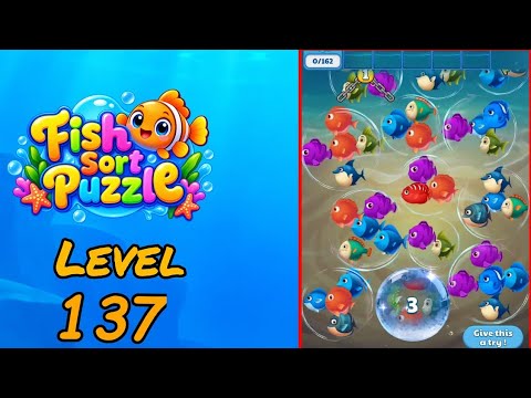 Fish Sort Puzzle Level 137 Walkthrough thumbnail