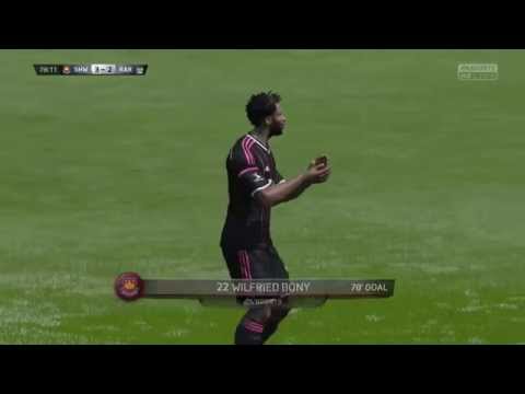 Wilfried Bony does angles