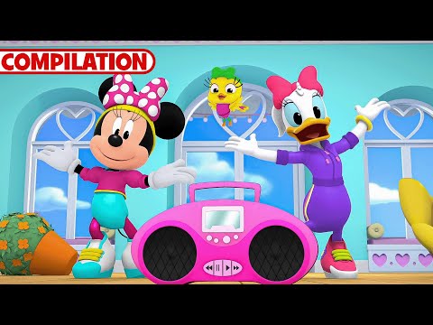 Minnie's Bow-Toons! 🎀 | NEW 15 Minute Compilation | Part 4 | Party Palace Pals | @disneyjr