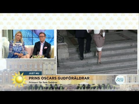Se vilka som blev prinsens faddrar - Nyhetsmorgon (TV4)