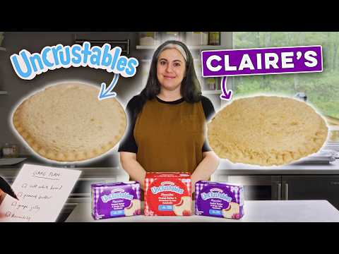 Homemade Uncrustable Peanut Butter & Jelly Sandwiches