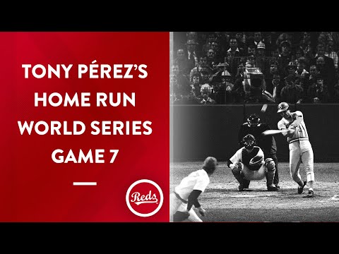 Tony Pérez crushes a two-run homer in Game 7 of the 1975 World Series