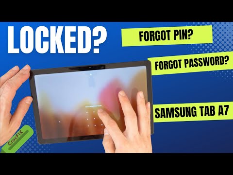 Forgot password on SAMSUNG TAB A7? Locked - unlock & FACTORY reset with CrocFIX