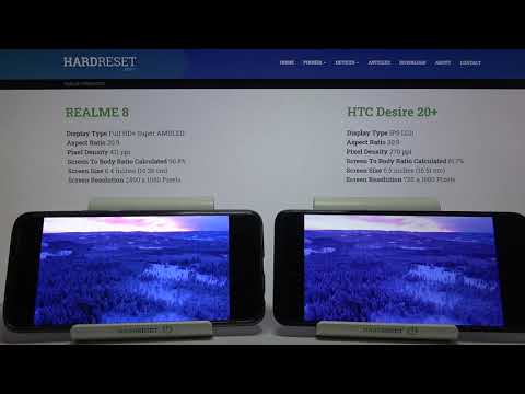 REALME 8 vs HTC Desire 12+ Display Comparison | Screen Comparison Test