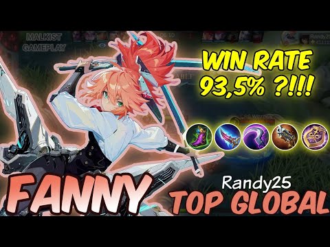 Fanny 10k Match, Win Rate 93,5%?!!! Sekali Terbang Auto mati - Top Global Fanny Gameplay by Randy25