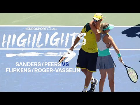 Storm Sanders / John Peers v Kirsten Flipkens / Roger-Vasselin | 2022 US Open | Eurosport tennis