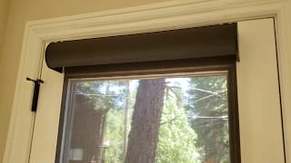  How to measure for a blind or shade on a door - outside mount.