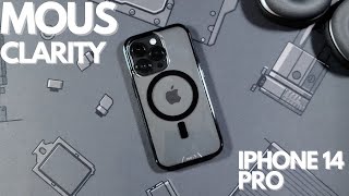 MOUS Clarity Unboxing & Review | iPhone 14 Pro Space Black (Best Clear Case For The iPhone)