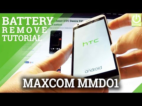 How to Remove Battery MAXCOM MM901 Neptun - Open Back Cover / Reset