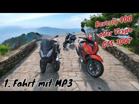 Piaggio Beverly 400 HPE - Besser als VESPA GTS SUPER 300? | Kumpel fährt das erste mal mit einer MP3