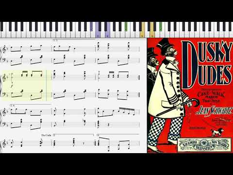 Dusky Dudes by Jean Schwartz (1899, Ragtime piano)