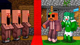 Aldeanos Terroríficos DIVIDEN la Aldea en Minecraft!