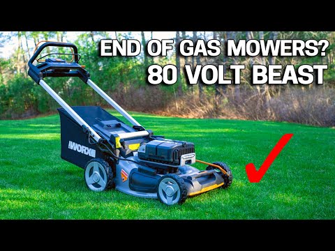 Can a BATTERY LAWN MOWER BEAT GAS? Worx 80V Nitro Review