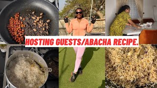 WEEKEND VLOG OF A MUM| ABACHA ENUGU RECIPE FOR GUESTS| LOOSING WEIGHT WORKOUT. 