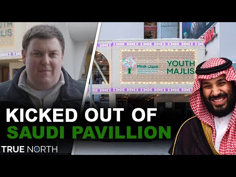 Booted from the Saudi Pavilion at the WEF