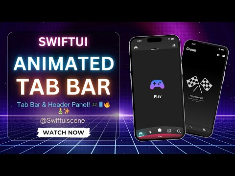 🚀 Ultimate SwiftUI Animated Tab Bar & Header Panel! 🎮📱🔥