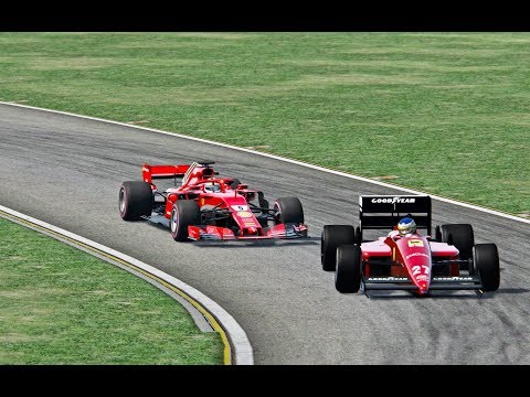 Ferrari F1 2018 vs Ferrari F1 1987 - Fiorano