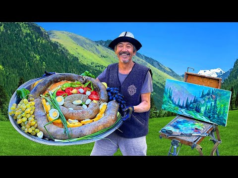 Unveiling the Hidden Delicacy: Nomad's Recipe for Chuchuk - Huge Sausage with Horse Meat