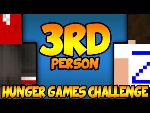 "3RD PERSON" Minecraft Hunger Games Challenge!