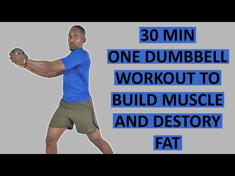 30 Minute Dumbbell Strength Training for Fat Loss Full Body Workout  250 Calories 