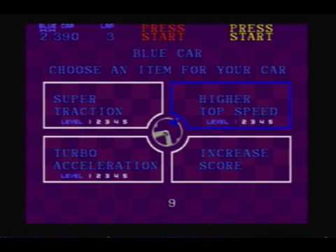 Super Sprint (Arcade) Gameplay