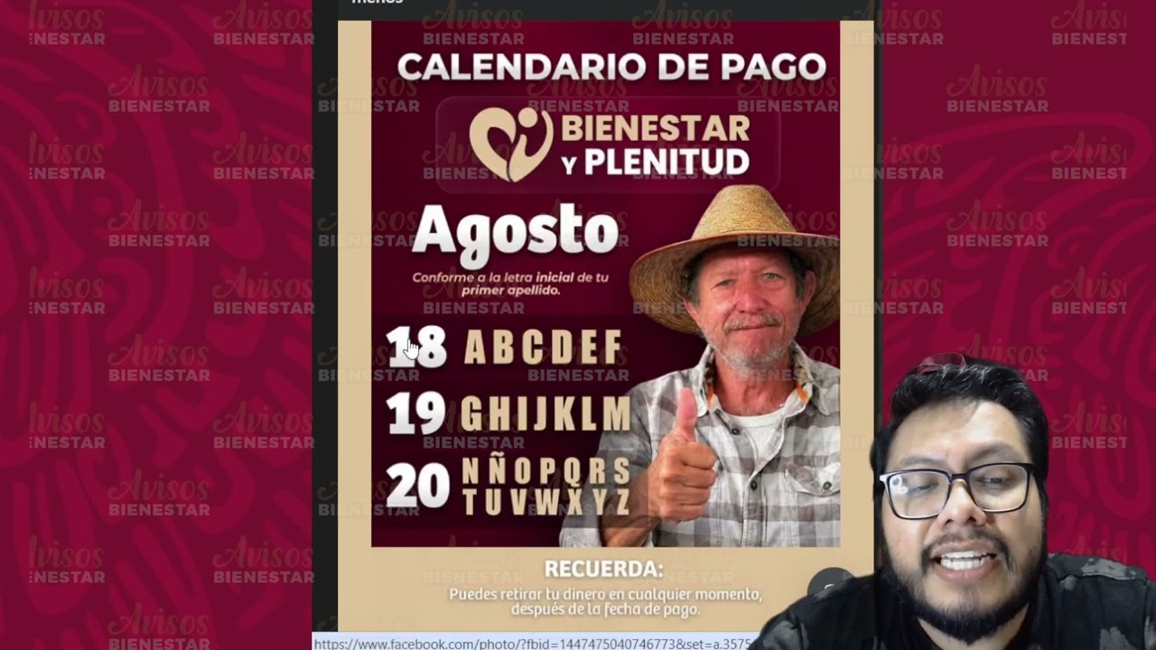 ¡HOMBRES DE 63 y 64 AÑOS! fechas de pago de bienestar y plenitud, en agosto 2026