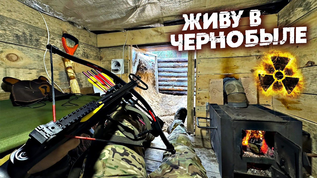 Что случилось с землянкой в Чернобыле спустя зиму? Выживание в Зоне Отчужден