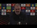 THE PLAYERS WERE OUTSTANDING PRESS CONFERENCE Ange Postecoglou Bodø Glimt 0 2 Tottenham Hotspur