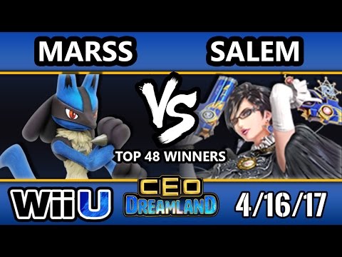 CEO Dreamland 2017 Smash 4 - DNL | Marss (Lucario/ZSS) Vs. MVG | Salem (Bayonetta) SSB4 Winners