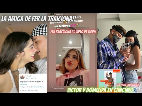 ROD CONTRERAS Y AYLIN CRISS CASI SE BESAN, FER REACCIONA ESTA CELOSA, DOME, ROD Y VICTOR EN CANCÚN