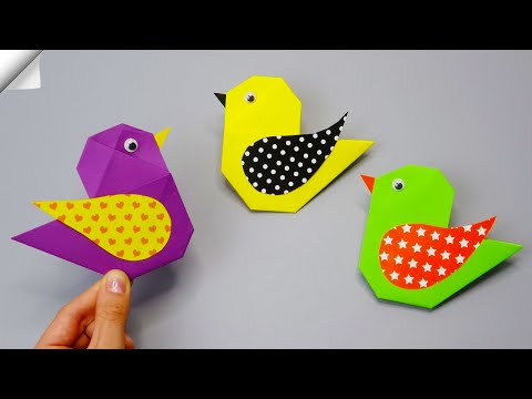 DIY paper toys Easy paper birds