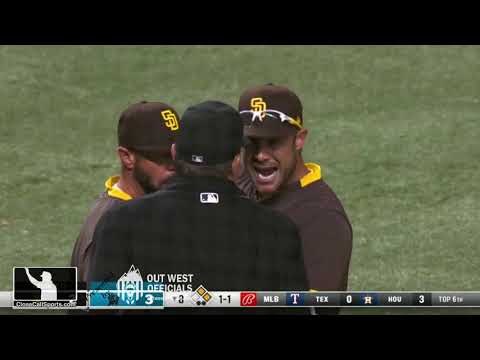 Ejections 110-111 - Doug Eddings Ejects San Diego's Tommy Pham and Skip Schumaker During Miami Skew