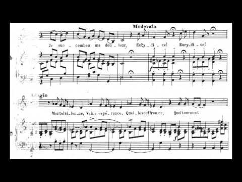 Maria Callas sings J'ai perdu mon Eurydice from Orphée et Eurydice (1961) [score]