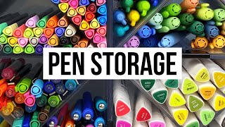 Organizing my Pens // Pen Storage Solution // My Pen Collection