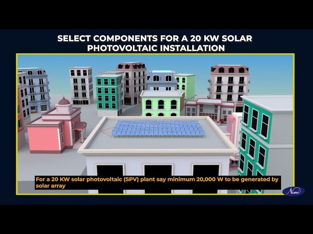 prepare bill of material for a 20 kw solar photovoltaic installation