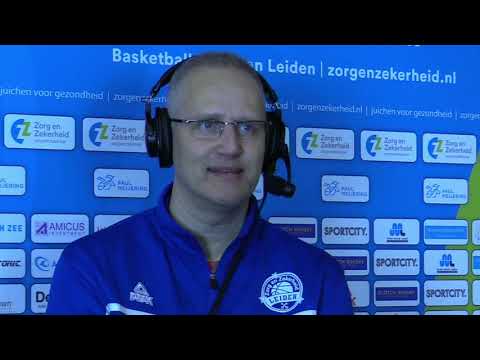 20200201 ZZ Leiden - Donar Groningen, gesprek met de coaches